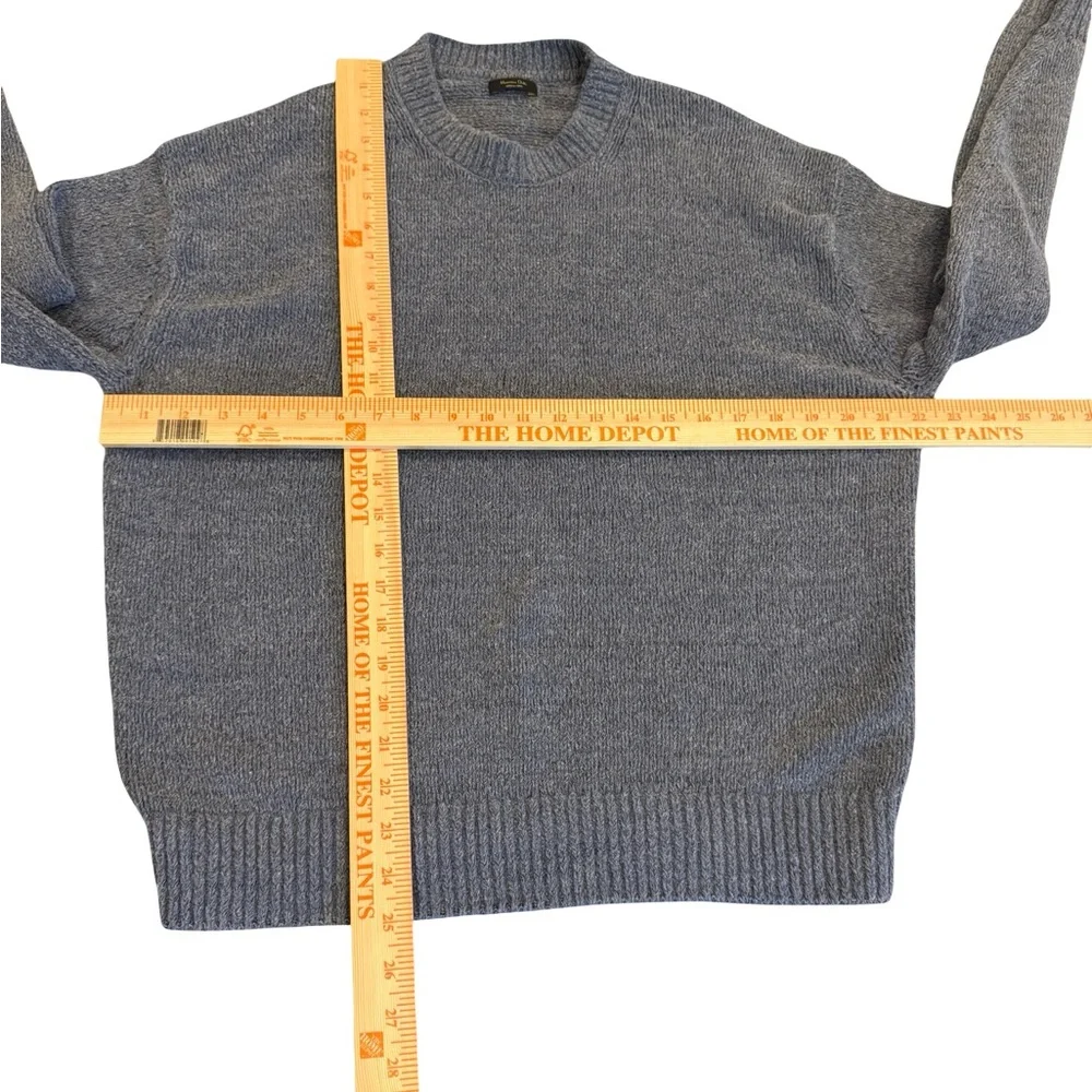 Massimo Dutti Men’s sweater Blue Knit Crewneck Size Medium